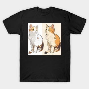 I Love You My Vintage Valentines Lady Cat - Love Cats T-Shirt